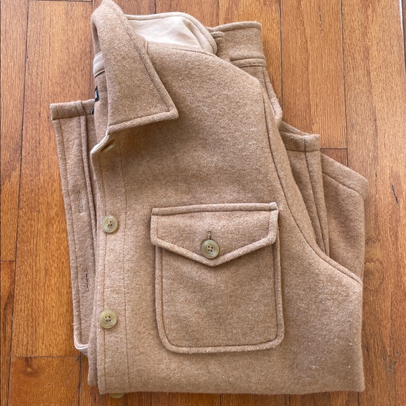 J. Crew Camel Color Wool Button-Up Jacket - Picture 10 of 10